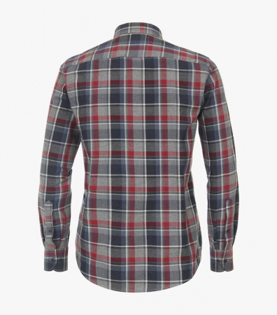 Camasa bumbac barbati CASA MODA CasualFit carouri rosu [1]
