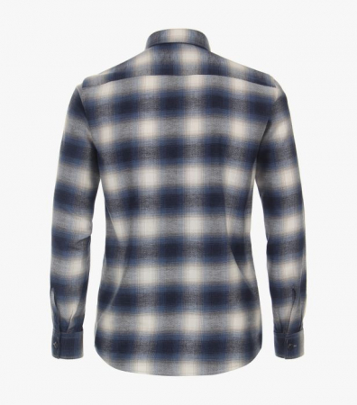 Camasa flanel bumbac barbati CASA MODA CasualFit albastru carouri [1]