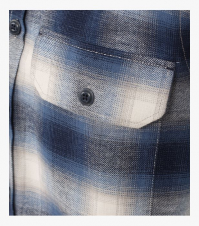 Camasa flanel bumbac barbati CASA MODA CasualFit albastru carouri [3]