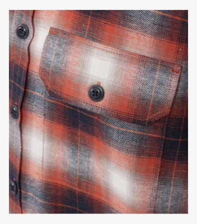 Camasa flanel bumbac barbati CASA MODA CasualFit portocaliu carouri [4]