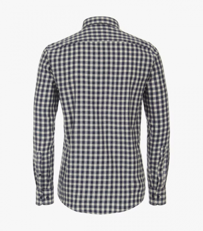Camasa flanel bumbac barbati CASA MODA CasualFit carouri bleumarin [2]