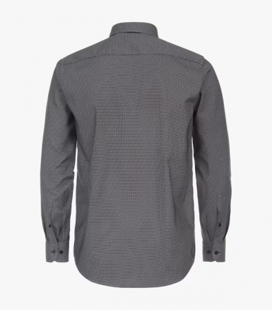 Camasa bumbac barbati CASA MODA CasualFit maro hexagoane [1]