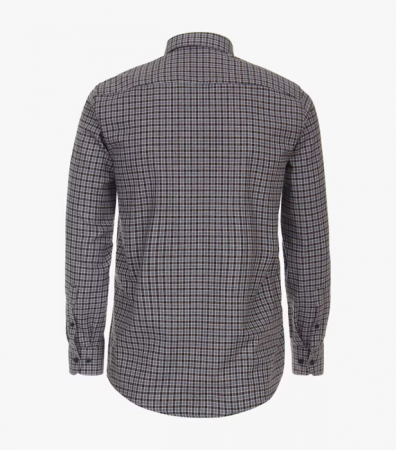 Camasa flanel bumbac barbati CASA MODA CasualFit maro patratele [1]