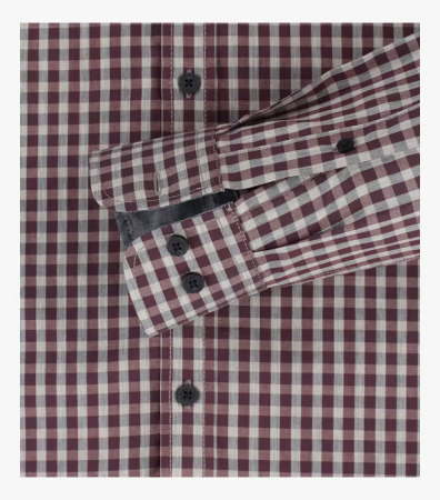 Camasa bumbac barbati CASA MODA CasualFit patratele visiniu [3]