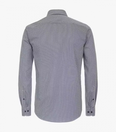 Camasa bumbac barbati CASA MODA CasualFit print bleumarin/bleu [1]