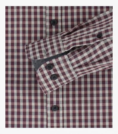 Camasa bumbac barbati CASA MODA ComfortFit rosu patratele [3]