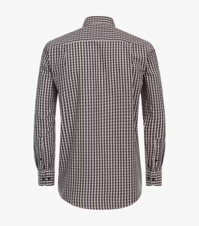Camasa bumbac barbati CASA MODA ComfortFit maro patratele [1]