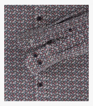 Camasa bumbac barbati CASA MODA ComfortFit rosu cerculete [3]