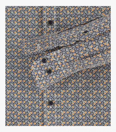 Camasa bumbac barbati CASA MODA ComfortFit galben cerculete [3]