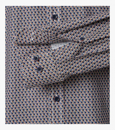 Camasa bumbac barbati CASA MODA albasru print cerculete [3]
