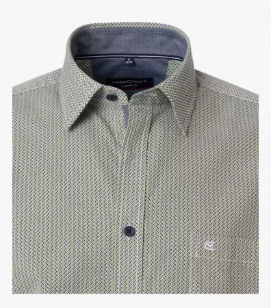 Camasa bumbac barbati CASA MODA CasualFit verde bradut [2]