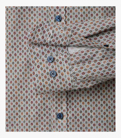 Camasa bumbac barbati CASA MODA CasualFit  verde romburi [3]