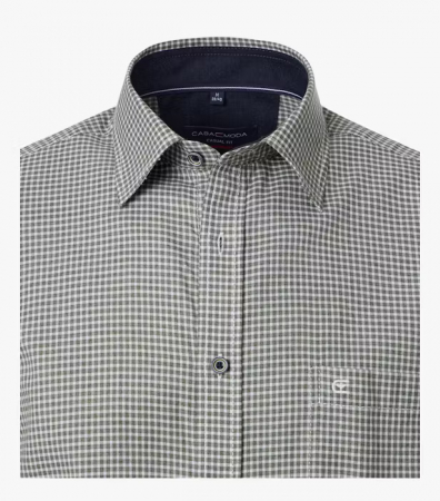 Camasa bumbac barbati CASA MODA CasualFit  patratele verde [2]