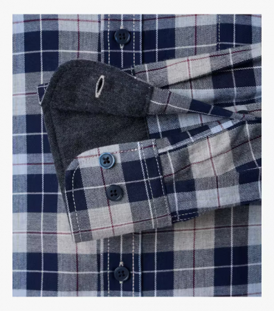 Camasa flanel bumbac barbati CASA MODA carouri gri/albastru [3]