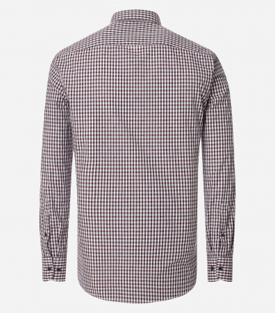 Camasa bumbac barbati CASA MODA CasualFit patratele visiniu [1]