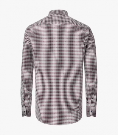 Camasa bumbac CASA MODA barbati Comfort patratele visiniu [1]