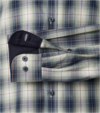 Camasa bumbac twill barbati CASA MODA CasualFit carouri bluemarin/bej [3]