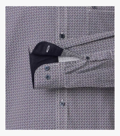 Camasa bumbac twill barbati CASA MODA CasualFit model geometric albastru [3]