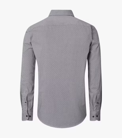 Camasa bumbac twill barbati CASA MODA CasualFit model geometric albastru [1]