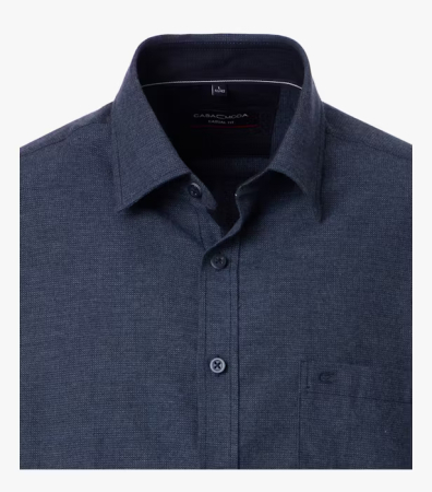 Camasa bumbac barbati CASA MODA CasualFit bleumarin melanj [2]
