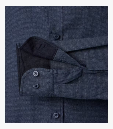 Camasa bumbac barbati CASA MODA CasualFit bleumarin melanj [3]