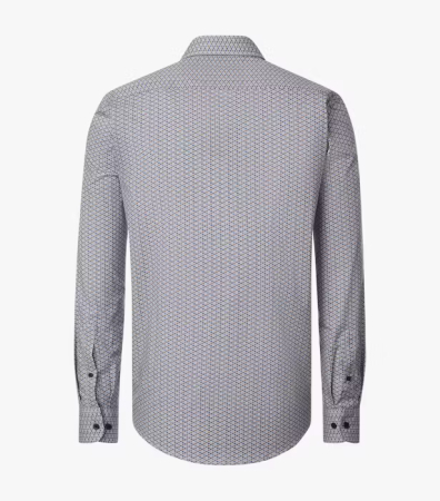 Camasa bumbac barbati CASA MODA CasualFit multicolor hexagoane [1]