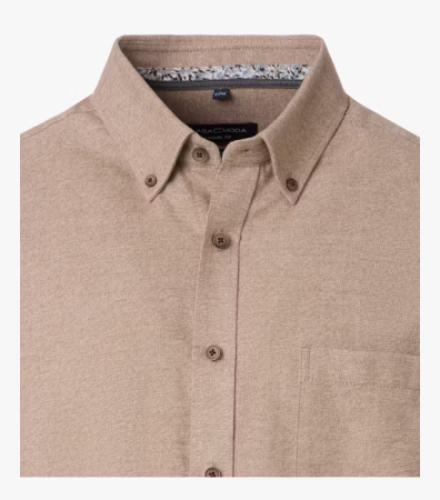 Camasa bumbac barbati CASA MODA CasualFit bej [2]