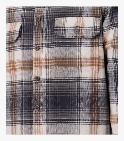 Jacheta over-shirt bumbac barbati CASA MODA carouri gri/bej [3]