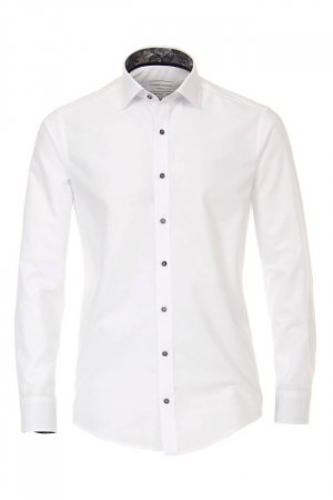camasi maneca lunga - Camasa bumbac barbati CASA MODA Casual Fit alb