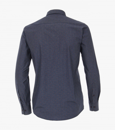 Camasa bumbac barbati CASA MODA Comfort Fit bleumarin puncte portocalii [1]