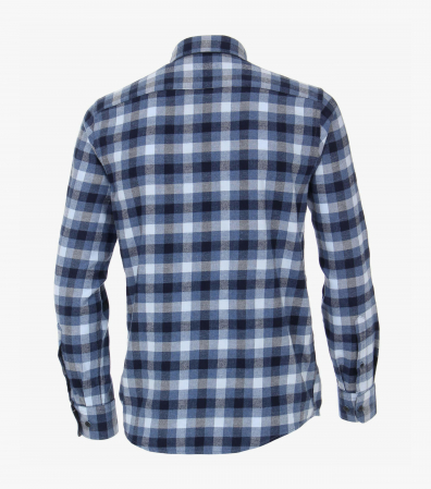 Camasa flanela barbati CASA MODA Casual Fit carouri albastre [1]