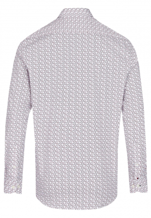 Camasa barbati DANIEL HECHTER ModernFit alb print hexagon ICONIC [1]