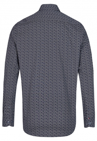 Camasa barbati DANIEL HECHTER ModernFit bleumarin print hexagon ICONIC [1]