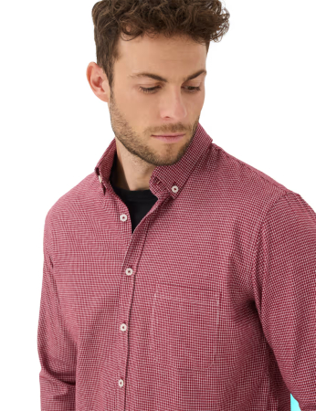 Camasa flanel bumbac barbati BRAX DANIEL C  rosu patratele [4]