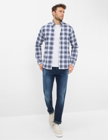 Camasa flanel bumbac barbati BRAX DANIEL C bleumarin carouri [4]