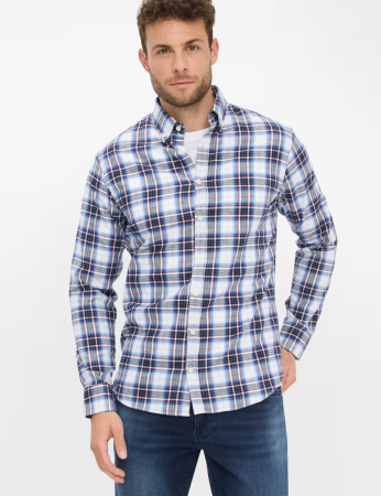 Camasa flanel bumbac barbati BRAX DANIEL C bleumarin carouri [2]