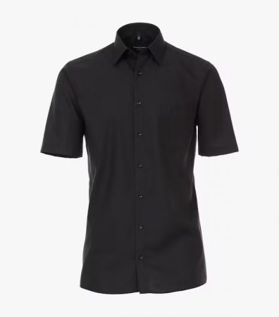 Camasi - Camasa maneca scurta bumbac barbati CASA MODA ComfortFit negru