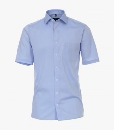 Camasi - Camasa maneca scurta bumbac barbati CASA MODA 008530 ModernFit bleu