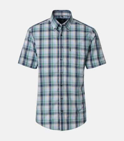 camasi maneca scurta - Camasa maneca scurta barbati CASA MODA verde carouri