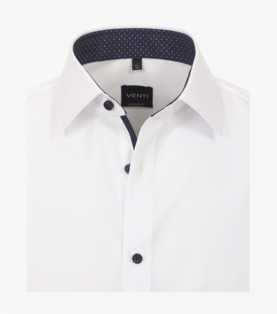 Camasa bumbac barbati VENTI Modern Fit uni alba [2]