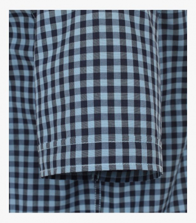 Camasa maneca scurta bumbac barbati CASA MODA CasualFit albastru carouri [3]