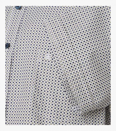 Camasa maneca scurta bumbac CASA MODA barbati Casual geometric verde [3]