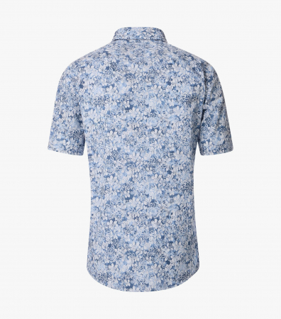 Camasa bumbac maneca scurta barbati CASA MODA CasualFit bleu floral [1]