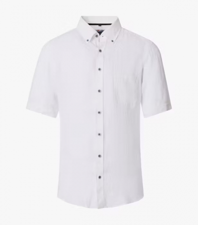 camasi dupa imprimeu - Camasa in maneca scurta barbati CASA MODA alb