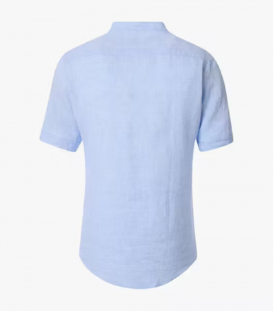 Camasa tunica in maneca scurta barbati CASA MODA CasualFit bleu [1]