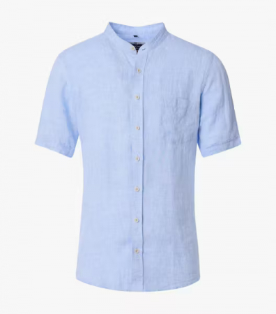 Camasi - Camasa tunica in maneca scurta barbati CASA MODA CasualFit bleu