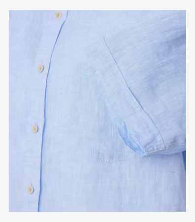 Camasa tunica in maneca scurta barbati CASA MODA CasualFit bleu [3]