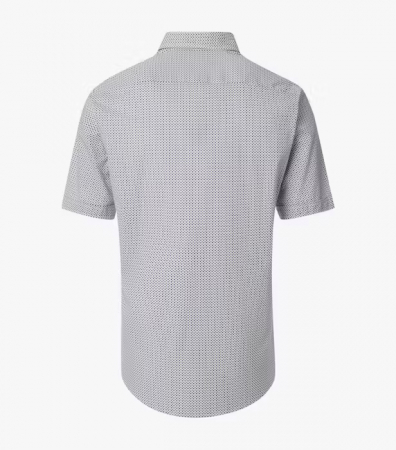 Camasa bumbac maneca scurta barbati CASA MODA CasualFit oliv rombulete [1]