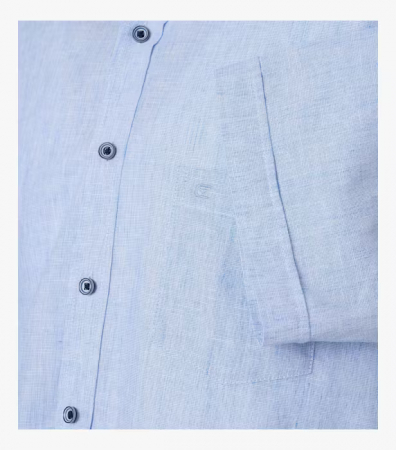 Camasa maneca scurta in/bumbac barbati CASA MODA CasualFit bleu [3]
