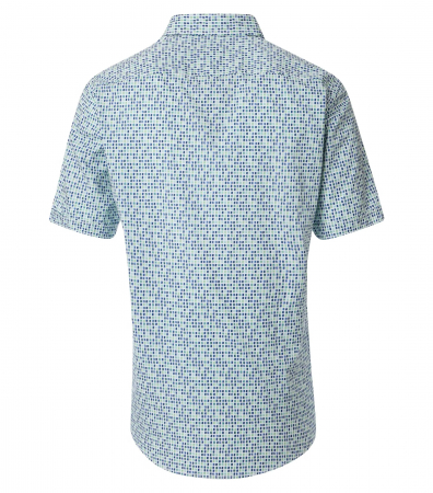 Camasa bumbac barbati CASA MODA CasualFit patratele turcoaz [1]